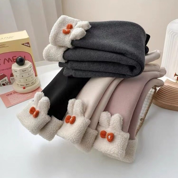 女童兔耳朵加绒打底裤加厚秋冬季女宝宝一体绒羊羔绒外穿保暖裤子,童装/婴儿装/亲子装,裤子,淘宝优惠券,粉丝福利购,淘宝优惠卷