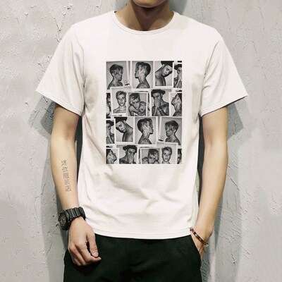 贾斯丁比伯T恤JustinBieber欧美明星周边短袖个性圆领宽松男女潮T