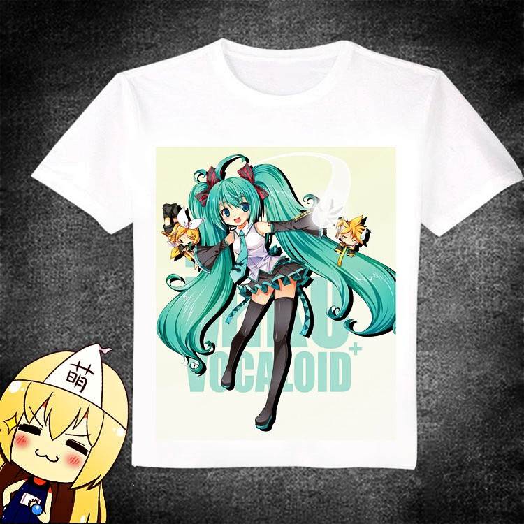 定制 初音未来 Miku 动漫T恤长袖男女衣服服装周边T09