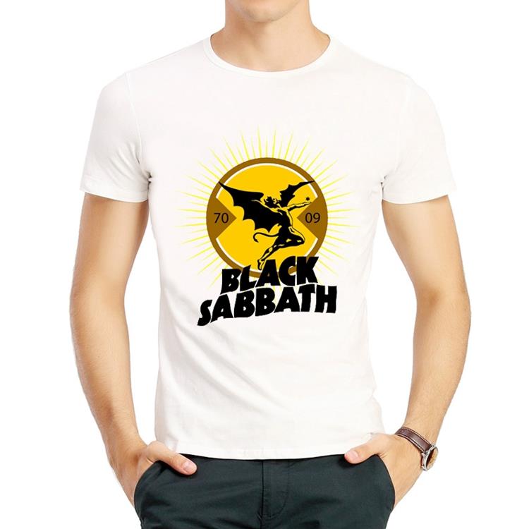 黑色安息日T恤白色欧美约翰奥兹彭衣服男女Black Sabbath T-shirt