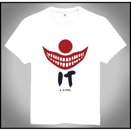Stephen King's It T-shirt 白色 电影 小丑回魂 T恤 欧美潮流T恤