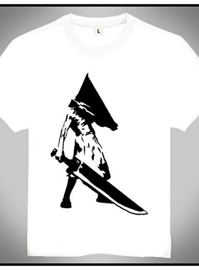 slient hill T-shirt 寂静岭 T恤 欧美潮流T恤 白色短袖 游戏T恤