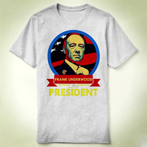 Frank Underwood President cards of house 纸牌屋 T-Shirt T恤