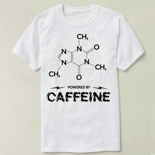 Chemistry 化学 Powered by Caffeine  男女 Tee T-Shirt T恤