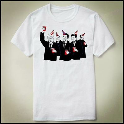 Democratic Party Clinton Kennedy Obama 定制 DIY T-Shirt T恤