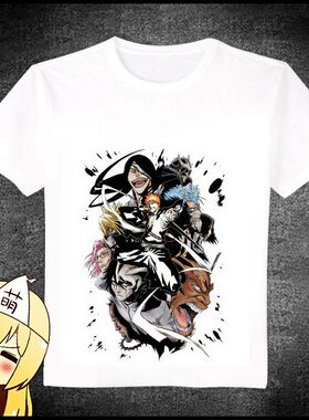 衣服 死神bleach 全人物  动漫T恤长袖短袖男女衣服装圆领定制9