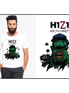H1Z1DAYZzombiesTEE-Shirt新款圆领成人T恤班服上衣文化衫12