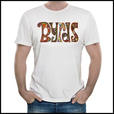 飞鸟乐队T恤 白色 短袖 飞鸟乐队 T恤 男女 The Byrds T-shirt