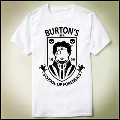 Tim Burton 蒂姆 伯顿School of Forensics 定制 Tee T-Shirt T恤