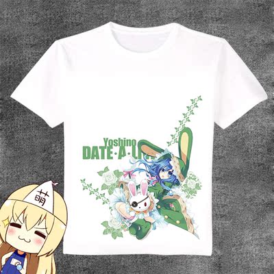 约会大作战 DATE A LIVE 四糸乃 动漫周边 长短袖t恤DIY来图定做