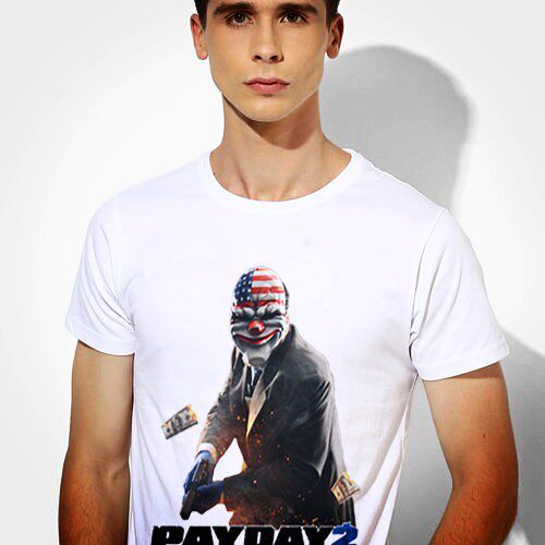 PAYDAY2收获日Tee-Shirt成人男女成人T恤DIY上衣圆领新款5