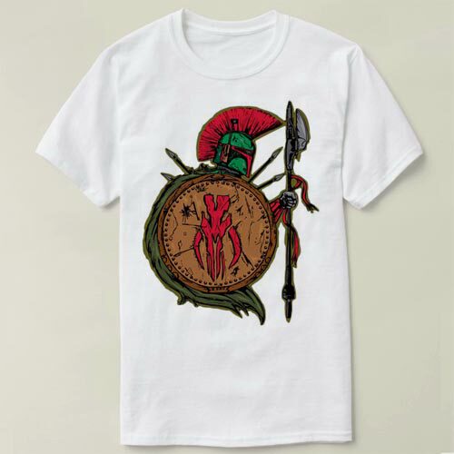 BOBA FETT SPARTAN  个性 定制 文化衫 DIY Tee 衣服 T-Shirt T恤