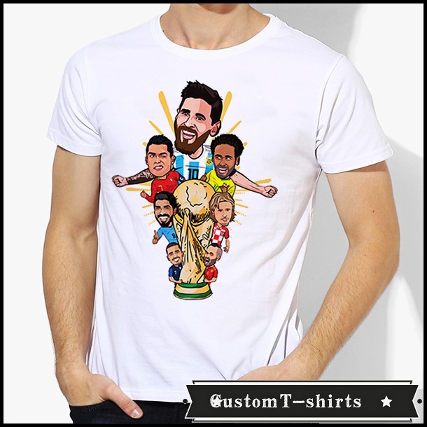 MESSI cristiano ronaldo neymar for every fan  T恤T-shirt7图片