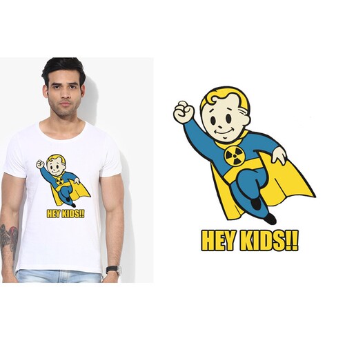 Fallout 4 vault boy辐射4T-Shirt男女T恤班服定制TEE圆领 11