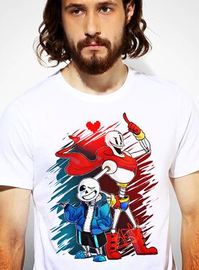 undertale sans papyrus传说之下T-Shirt儿童T恤定制圆领衣服6
