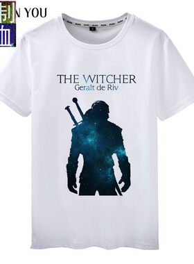 猎魔杰洛特巫师3野狩猎Thewitcher3游戏上衣男士短袖T恤衣