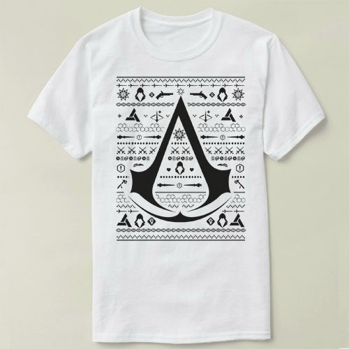 Assassin's Creed Christmas Knit刺客信条Tee Shirt T恤男女