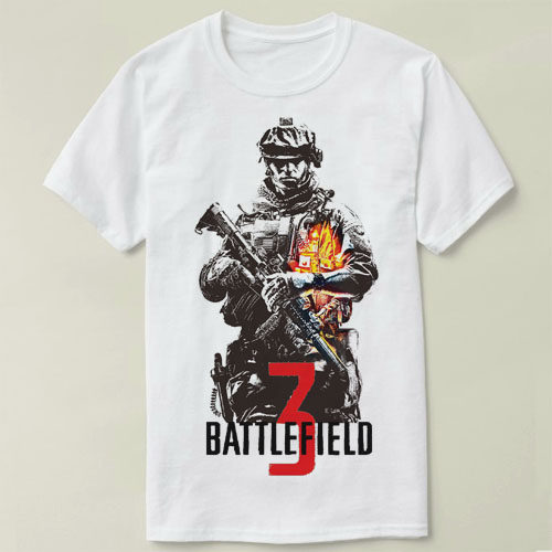 EA Battlefield 3战地3 VIDEO GAME Tee Shirt圆领 定制T恤
