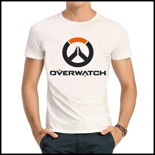 overwatch T-shirt 守望先锋 T恤 游戏宅男 T恤 白色T恤衫 男女