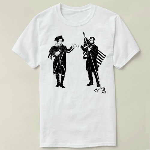 FistBumpforLibertyLincoln林肯总统上衣DIYT-ShirtT恤