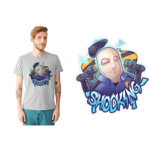 CS GO sticker Global OffensiveTEE-Shirt男女T恤定制圆领 6