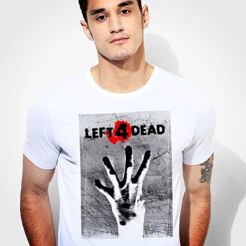 L4Dleft4dead求生之路TeeShirt圆领衣服上衣T恤成人