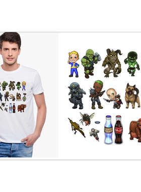 Fallout4vaultboy辐射4T-Shirt成人T恤班服上衣TEE圆领衣服13