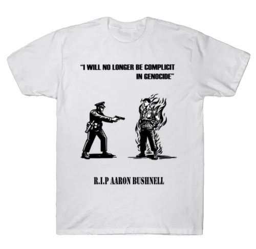 RIP Aaron Bushnell巴勒斯坦free Palestine亚伦布什内尔t恤衣服
