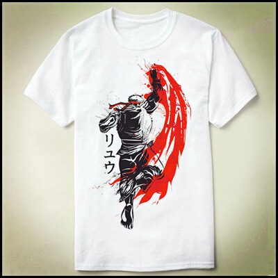 Traditional  Ryu Street Fighter街霸 Shirt 圆领- 定制T恤
