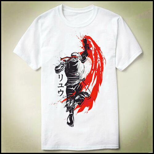 Traditional  Ryu Street Fighter街霸 Shirt 圆领- 定制T恤