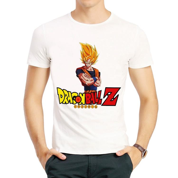 七龙珠T恤白色经典动漫短袖大人小孩悟空衣服dragon ball T-shirt图片
