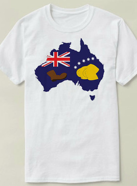 Booting Flag Australia  衣服 个性 定制 DIY Tee T-Shirt T恤