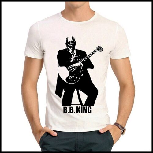 B.B.king T-shirt 比 比 金 T恤 白色短袖 T恤 男女 Be Be Kim