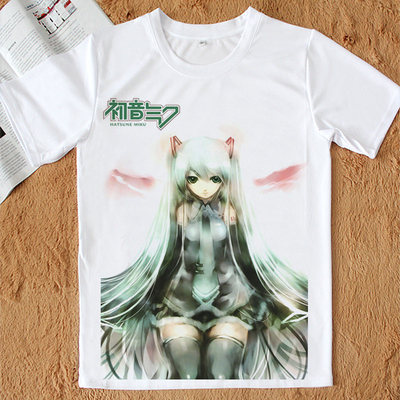超美初音未来T恤A3T恤动漫T恤柔软透气男女短袖 款