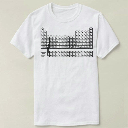 Chemistry 化学 periodic tableelements 元素周期表 T-Shirt T恤