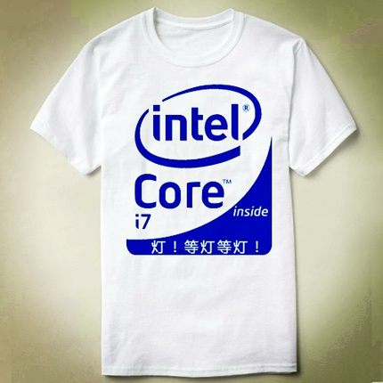 GEEK programmer 程序员 intel core i7 inside 定制 T-Shirt T恤