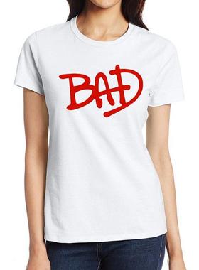 迈克尔杰克逊T恤女式白色短袖时尚衣服明星打底衫Michael Jackson