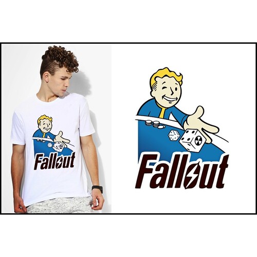 Fallout4vaultboy辐射4T-Shirt成人T恤班服上衣TEE圆领衣服21