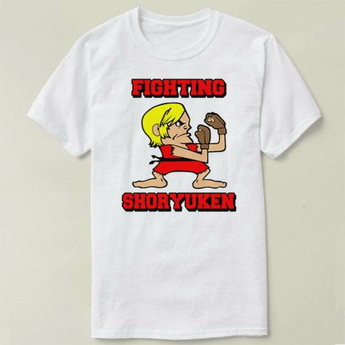 Fighting Shoryuken Street Fighter街霸Tee Shirt 圆领 T恤