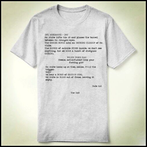 letter Reservoir Dogs quentin昆汀 落水狗tee Shirt衣服定制T恤