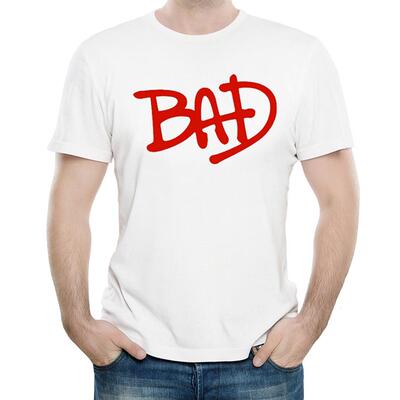 迈克尔杰克逊T恤白色短袖MJ图案衣服男女Michael Jackson T-shirt