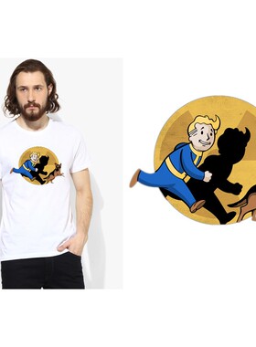 Fallout 4 vault boy辐射4T-Shirt男女T恤班服定制TEE圆领 18