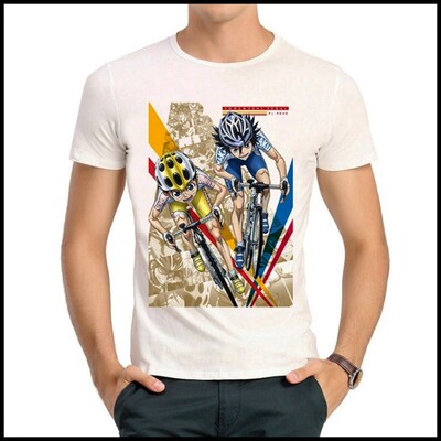 Yowamushi Pedal T-shirt 动漫 飙速宅男 T恤 白色 短袖 T恤 男女