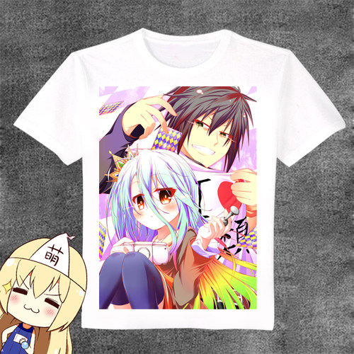 游戏人生 no game no life 动漫T恤 长短袖衬衫白T痛T 可来图定制