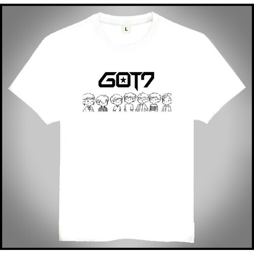 GOT7T-shirt白色短袖GOT7T恤订制T恤欧美潮流T恤上衣