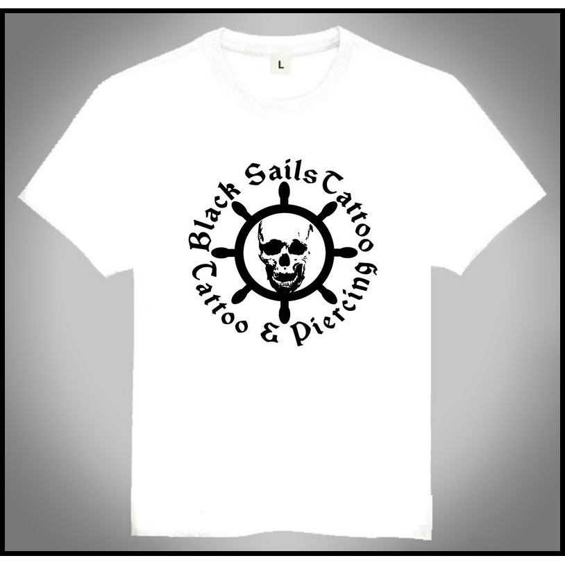Black Sails T-shirt 黑帆 T恤 欧美潮流T恤 白色短袖 黑帆 T恤
