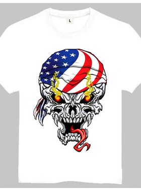 Skull T-shirt Be hacker 骷髅系列 T恤 订制T恤 潮流T恤