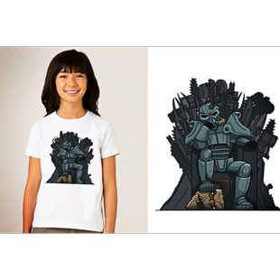 Fallout4vaultboy辐射4T-Shirt成人T恤班服上衣TEE圆领新款1