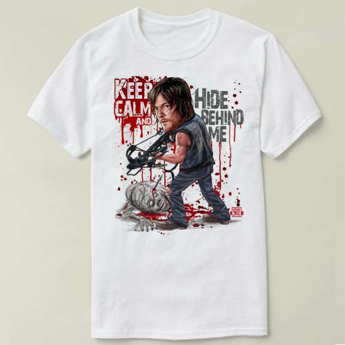 Daryl the walking dead行尸走肉 圆领 定制男女Tee Shirt T恤