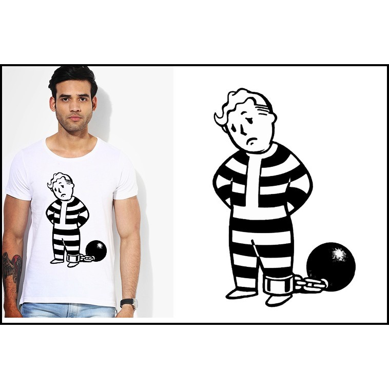 Fallout4vaultboy辐射4T-Shirt成人T恤班服上衣TEE圆领上衣23